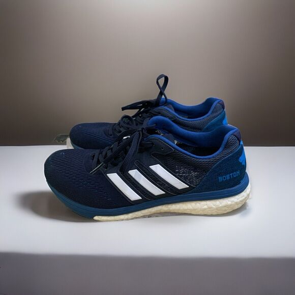 Men's ADIDAS Boston Blue White - Boston Marathon 2019 Running Shoes Sz. 8 - Picture 7 of 13
